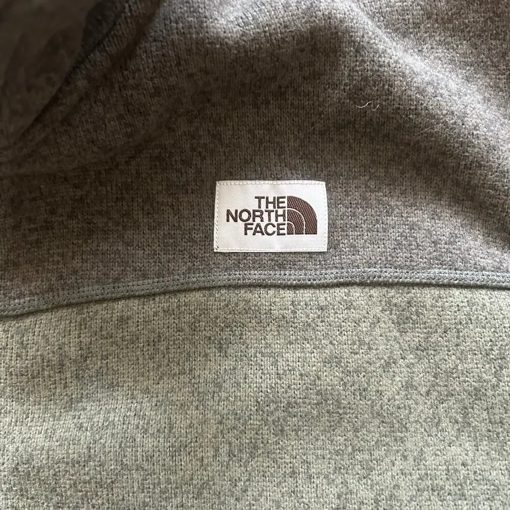 North face urban outdoor men’s half zip hunter, green fleece pullover size XXL
